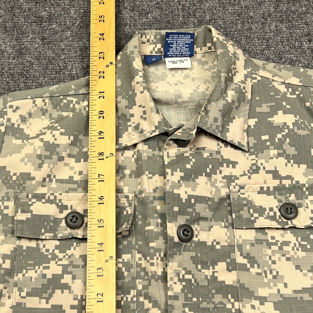 Propper United States Army Button Up Shirt Womens Size 14 Camouflage Uniform - Picture 4 of 8